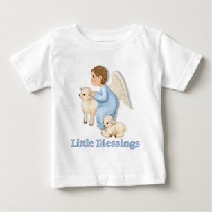 Camiseta De Bebé Angel Boy with Lambs