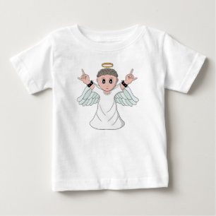 Camiseta De Bebé Angel de amor a la música fuerte