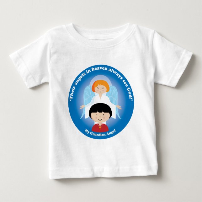 Camiseta De Bebé Ángel de guarda (Anverso)