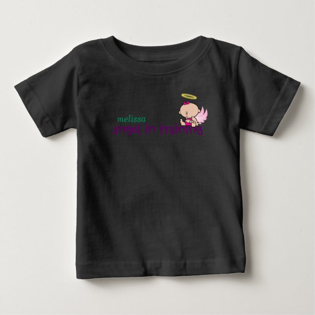 Camiseta De Bebé Ángel de hermanita T-Shirt (Anverso)