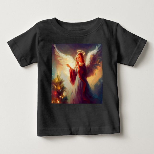 Camiseta De Bebé Ángel de Navidad 3 (Anverso)