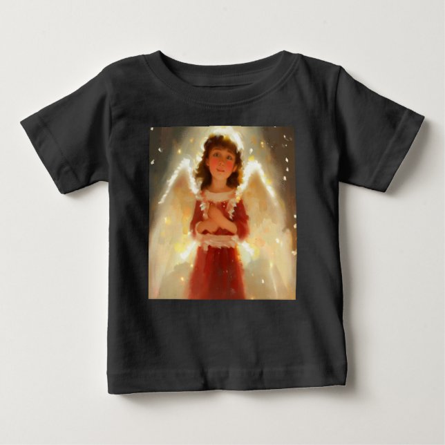 Camiseta De Bebé Ángel de Navidad 4 (Anverso)