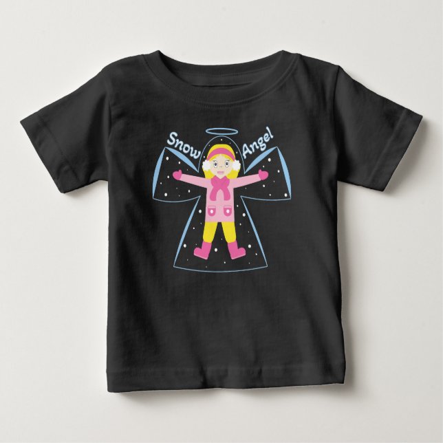 Camiseta De Bebé Ángel de nieve (Anverso)