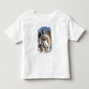 Camiseta De Bebé Ángel de piedra que mira abajo de la estatua en