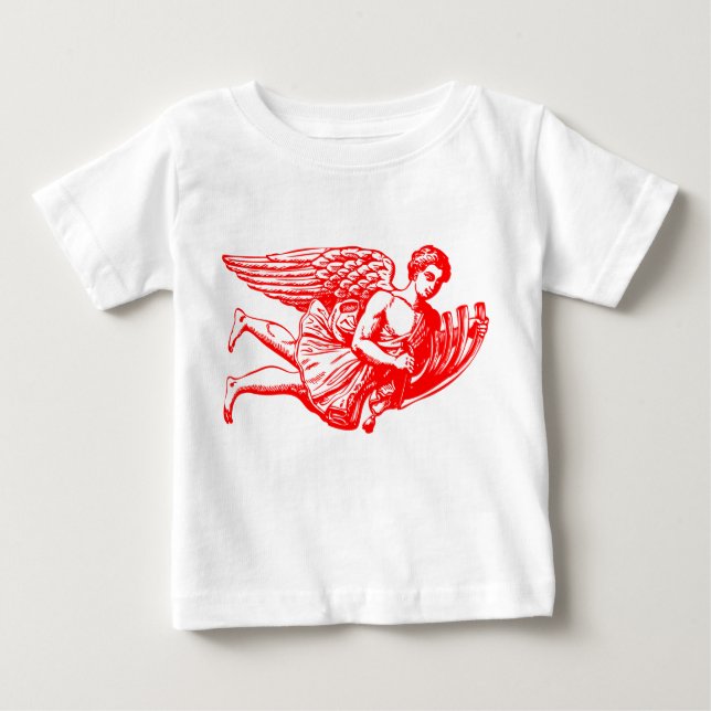 Camiseta De Bebé Ángel musical volador (Anverso)