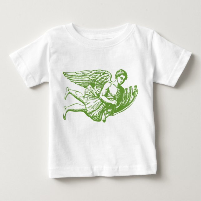 Camiseta De Bebé Ángel musical volador (Anverso)