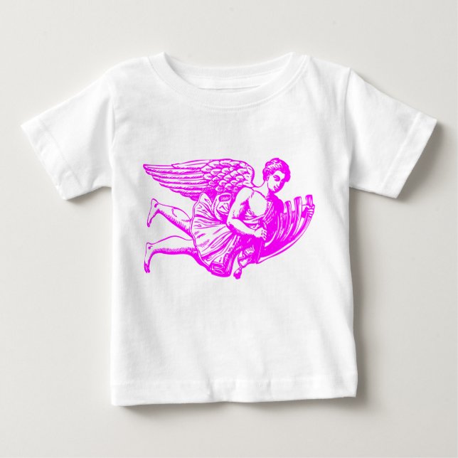 Camiseta De Bebé Ángel musical volador (Anverso)