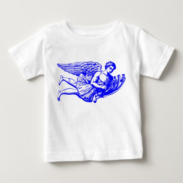 Camiseta De Bebé Ángel musical volador (Anverso)