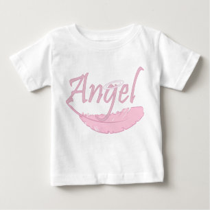 Camiseta De Bebé Ángel rosa