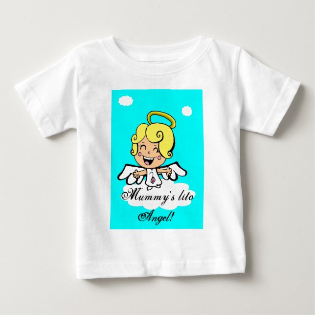 Camiseta De Bebé ¡angelfly, ángel de lito de mi mamá! (Anverso)