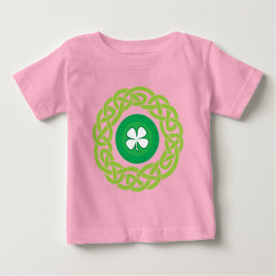 CAMISETA DE BEBÉ ANILLO CELÁTICO CON SHAMROCK