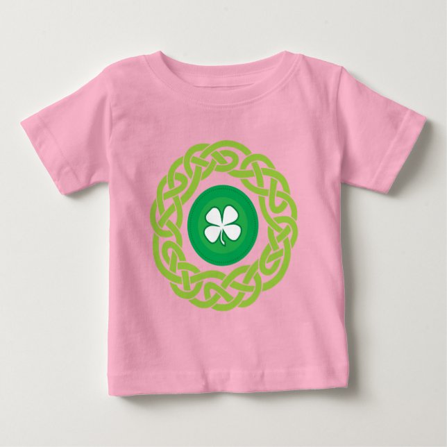 CAMISETA DE BEBÉ ANILLO CELÁTICO CON SHAMROCK (Anverso)