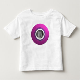 Camiseta De Bebé Anillo rosa personal con foto Personalizado