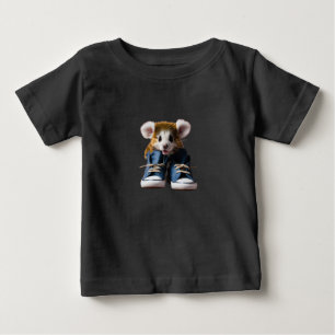 Camiseta De Bebé Animal Adorable con Zapatos – Retrato de Estudio G