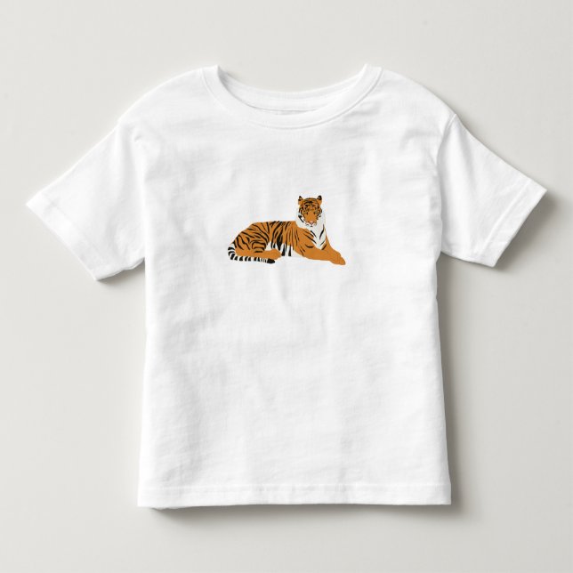 Camiseta De Bebé Animal de Jungle Tiger (Anverso)