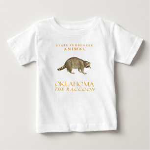 Camiseta De Bebé Animal de piel de Oklahoma Territory El mapache