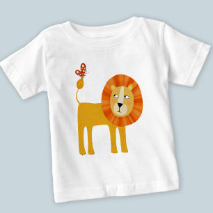 Camiseta De Bebé Animal de Safari de Lion Cute