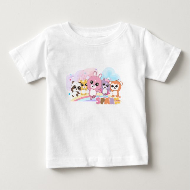 Camiseta De Bebé Animal Frienz Bright and Fun (Anverso)