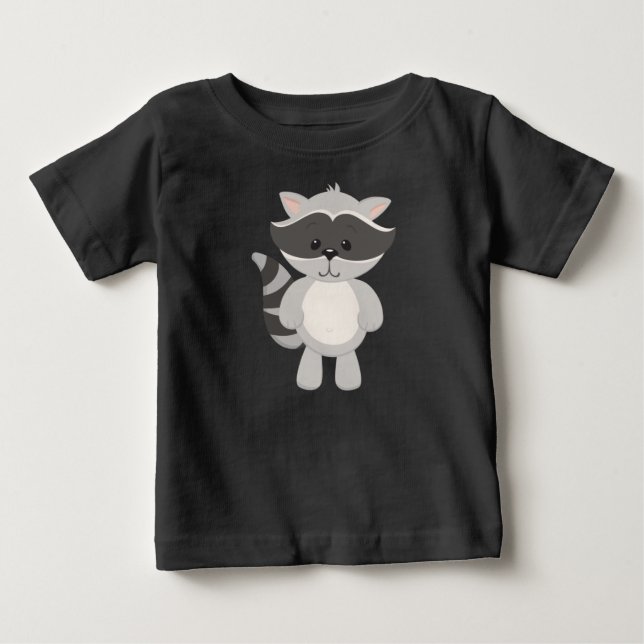 Camiseta De Bebé Animal Mapache Bebé Lindo (Anverso)