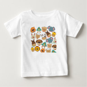 Camiseta De Bebé Animales adorables granja blanca