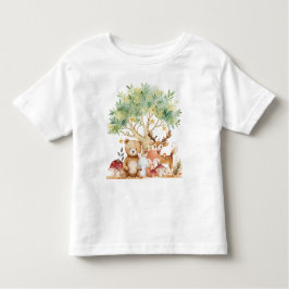 Camiseta De Bebé Animales Caprichosos del Bosque