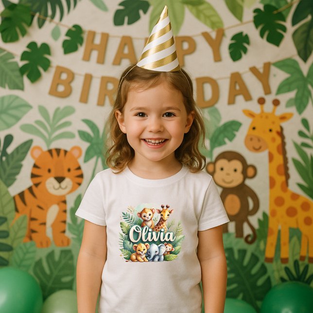 Camiseta De Bebé Animales Cute Safari Olivia Kids Tee (Subido por el creador)