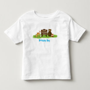 Camiseta De Bebé Animales de Fiesta Rústica del Bosque Invitado de