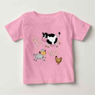 Camiseta De Bebé animales de granja