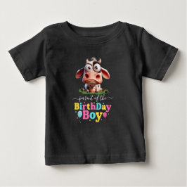 Camiseta De Bebé Animales de granja de vacas cutas Fiesta de cumple