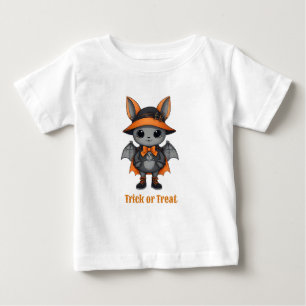 Camiseta De Bebé Animales de Halloween con disfraz Niño pequeño