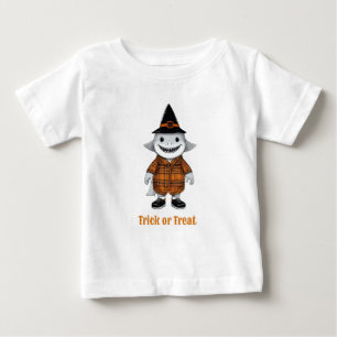 Camiseta De Bebé Animales de Halloween con disfraz   Niño pequeño