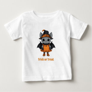 Camiseta De Bebé Animales de Halloween con disfraz   Niño pequeño