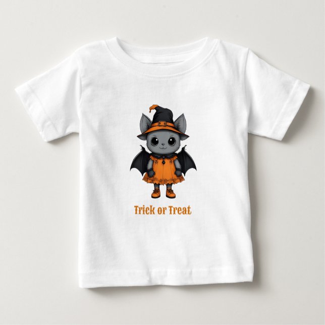 Camiseta De Bebé Animales de Halloween con disfraz | Niño pequeño (Anverso)