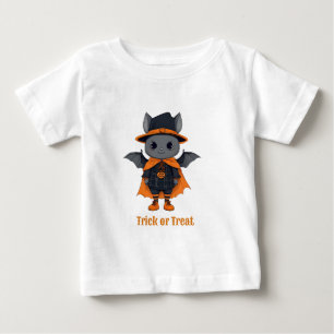 Camiseta De Bebé Animales de Halloween con disfraz   Niño pequeño