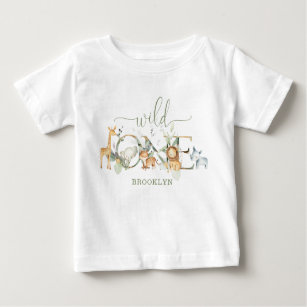 Camiseta De Bebé Animales de la jungla caprichosa salvajes un prime