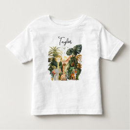 Camiseta De Bebé Animales de la jungla Sueño de Safari exótico