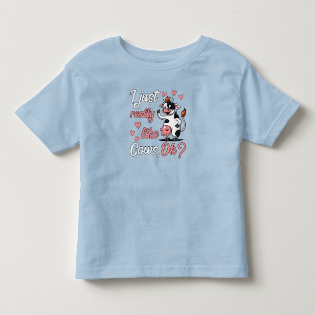 Camiseta De Bebé Animales de rancho de granja divertidos de vaca cu (Anverso)