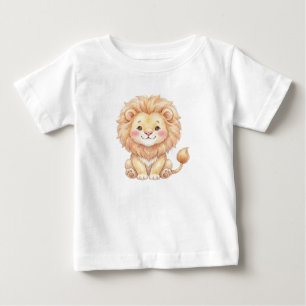 Camiseta De Bebé Animales de Safari-Cachorro de León