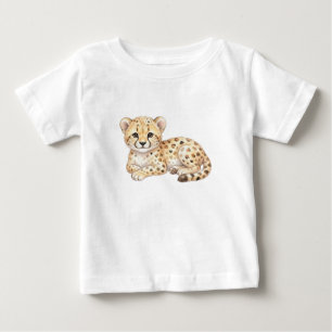 Camiseta De Bebé Animales de Safari-Cheeta Bebé