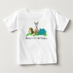 Camiseta De Bebé Animales de zoológico cumpleaños de bebé