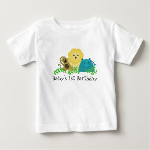 Camiseta De Bebé Animales de zoológico cumpleaños de bebé