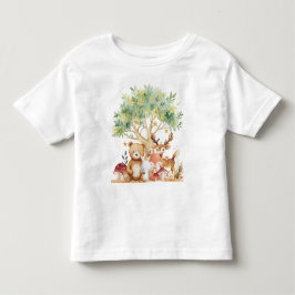 Camiseta De Bebé Animales del bosque caprichoso