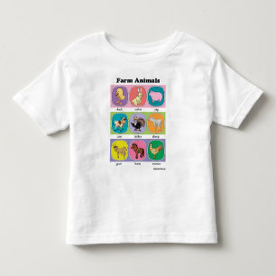 Camiseta De Bebé Animales del campo