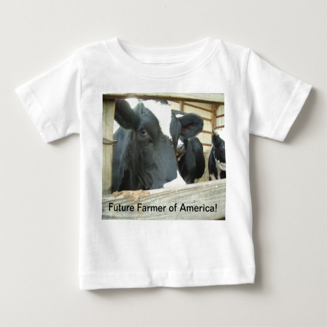 Camiseta De Bebé Animales del campo - granjero futuro de América (Anverso)