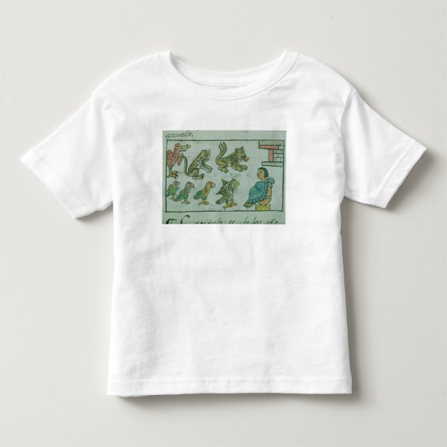 Camiseta De Bebé Animales del emperador azteca (Anverso)