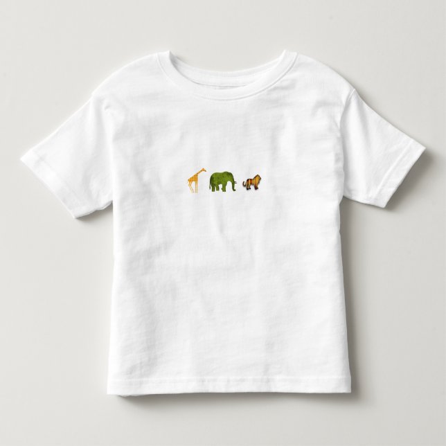 Camiseta De Bebé Animales del parque zoológico (Anverso)
