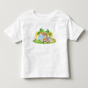 Camiseta De Bebé Animales lindos del parque zoológico del dibujo