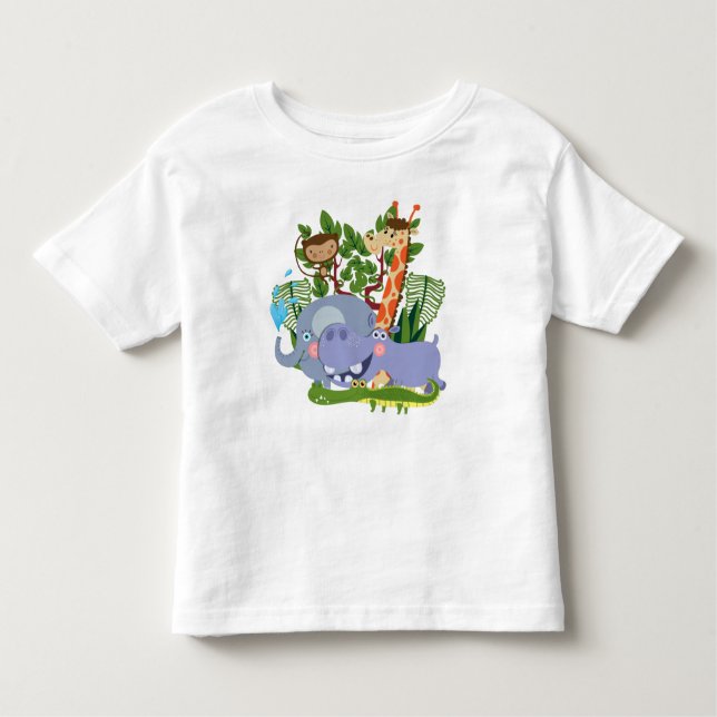 Camiseta De Bebé Animales lindos del safari (Anverso)