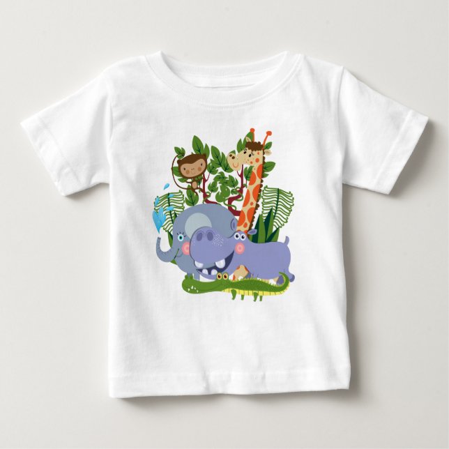 Camiseta De Bebé Animales lindos del safari (Anverso)