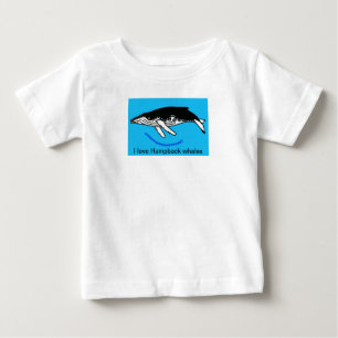 Camiseta De Bebé Animales salvajes - Amo las BALLENAS jorobadas - O
